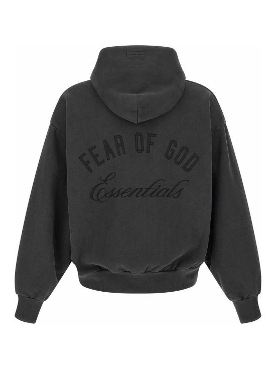 26FW 피어오브갓 후드 티셔츠 192HO254782F Black - FEAR OF GOD