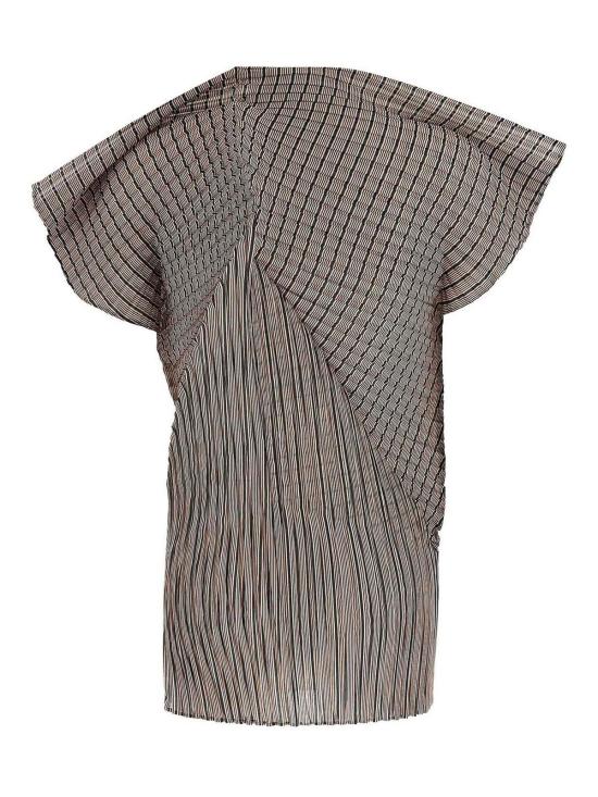 25FW 이세이 미야케 민소매 티셔츠 IM58FJ13917 Brown - ISSEY MIYAKE