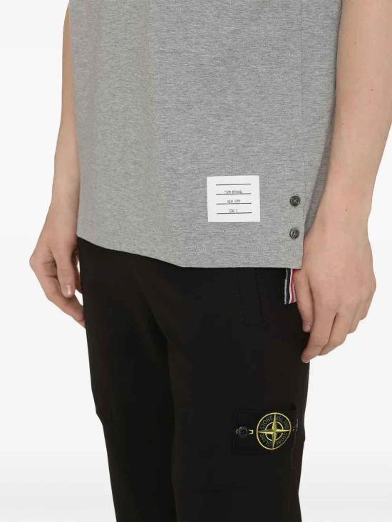 25FW 톰브라운 반팔 티셔츠 MJS083A00042055 Grey - THOM BROWNE