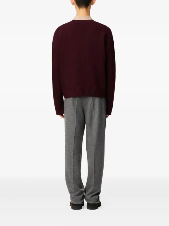 25FW 아미 스웨터 UKS820KN0071692 Red - AMI