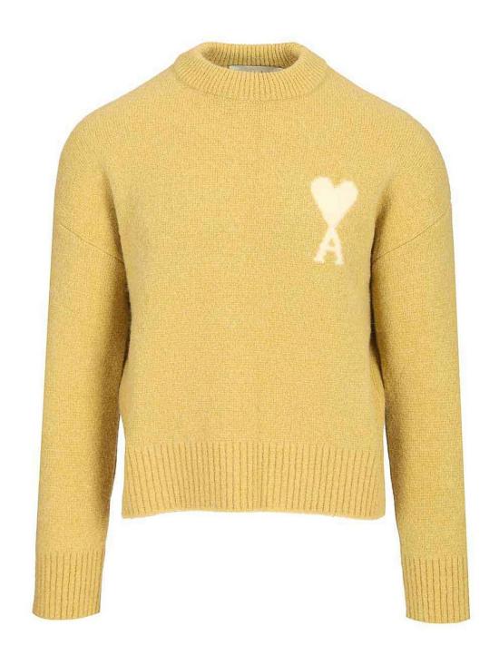 25FW 아미 스웨터 UKS836KN01353993 Yellow