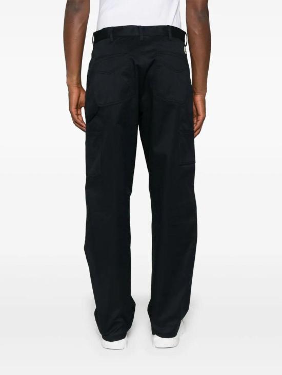 25FW 몽클레어 코튼 개버딘 트라우저 K20912A00003598R1742 Dark Blue - MONCLER