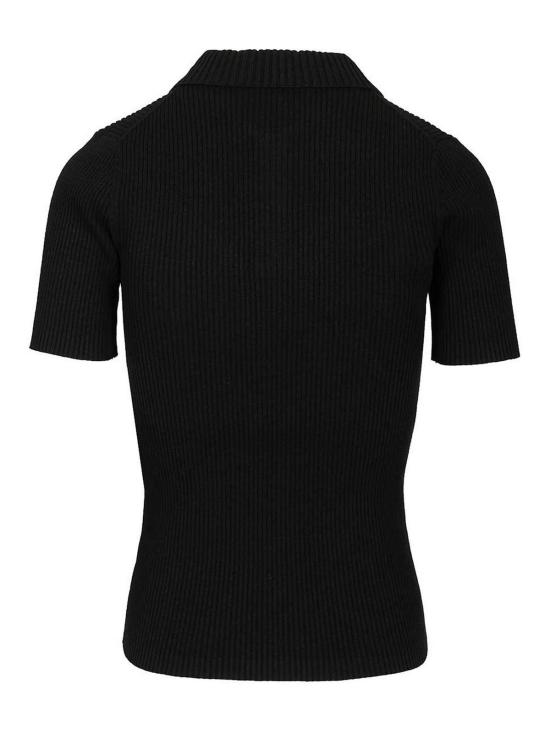 25FW 메종키츠네 폴로 티셔츠 PW00206KT1155P199 Black - MAISON KITSUNE