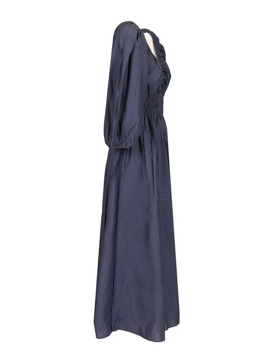 25FW 마토 미디 스커트 SPBDRPLDUS Blue - MATTEAU