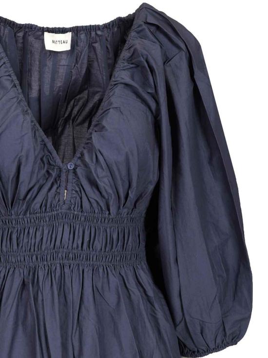 25FW 마토 미디 스커트 SPBDRPLDUS Blue - MATTEAU