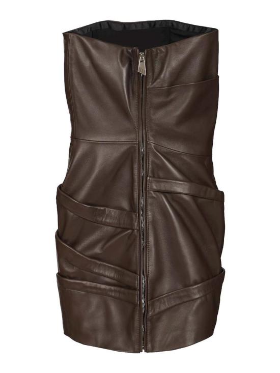 25FW 디 아티코 미디 스커트 251WCA00361LBT128AA204 Brown - THE ATTICO