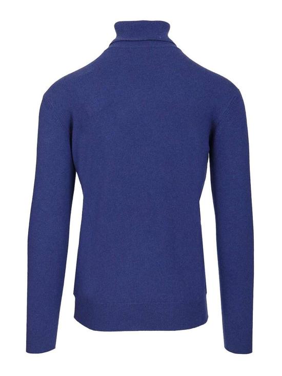 26FW 생로랑 캐시미어 터틀넥 스웨터 847160Y77GD4702 Blue - SAINT LAURENT