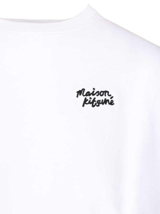 25FW 메종키츠네 핸드라이팅 컴포트 티셔츠 PW00114KJ0119O102 White - MAISON KITSUNE