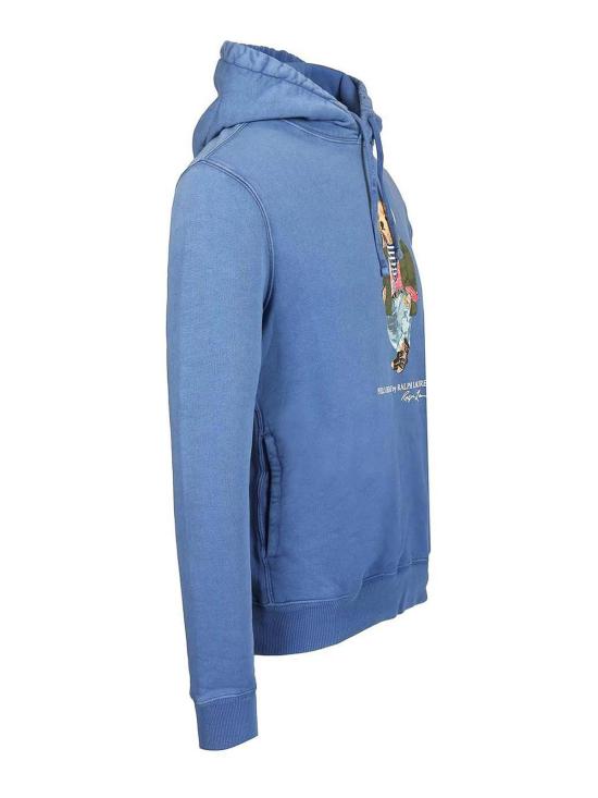 25FW 폴로 랄프로렌 후드 티셔츠 710958192001 Blue - POLO RALPH LAUREN