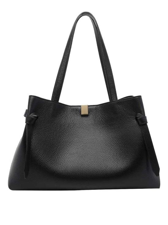 26SS 유제피 토트백 GYOZATOTEPEBBLEGRAINLEATHERL034 Black