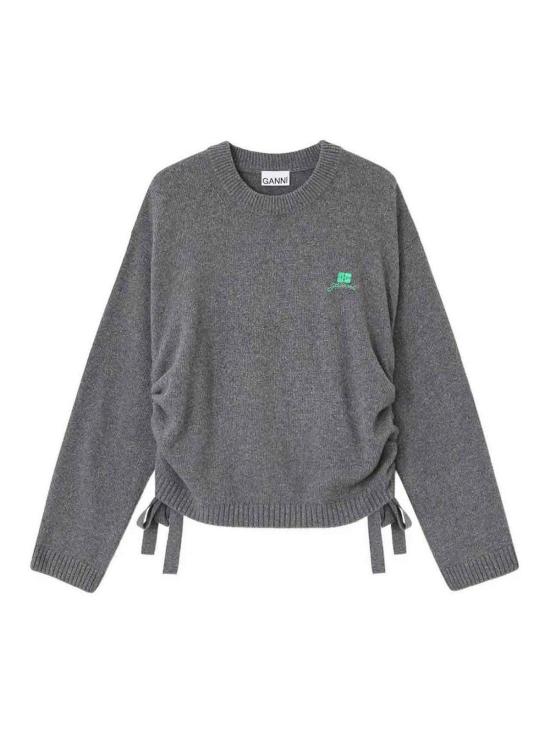 25FW 가니 울 믹스 점퍼 K2632220 Grey