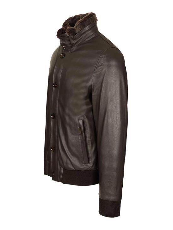 25FW 무레르 CLEROS-P1 클레로스 P1 보머 자켓 MOUBO100178P1U0202 Brown - MOORER