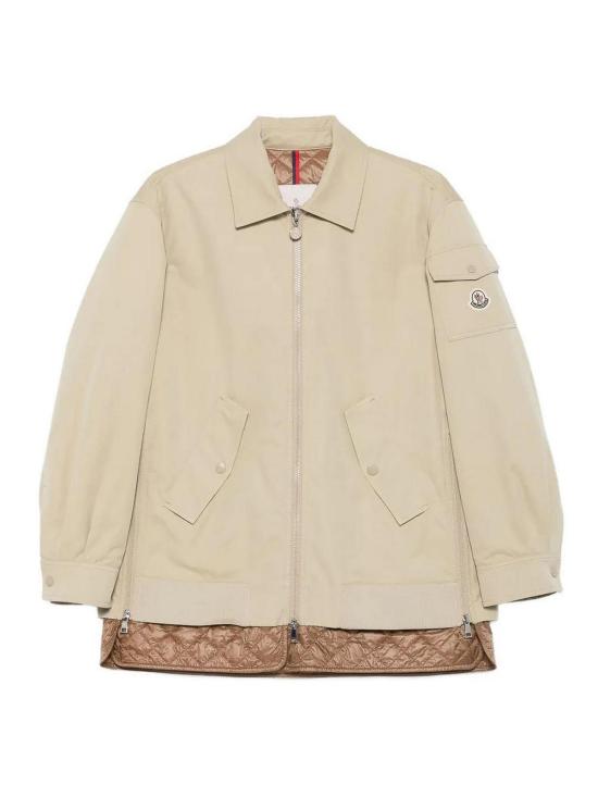 25FW 몽클레어 펠시 패딩 셔츠 자켓 K20931A00012598RT204 Taupe