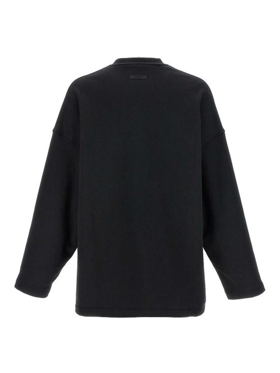 25FW 피어오브갓 긴팔 티셔츠 192BT246270F Black - FEAR OF GOD