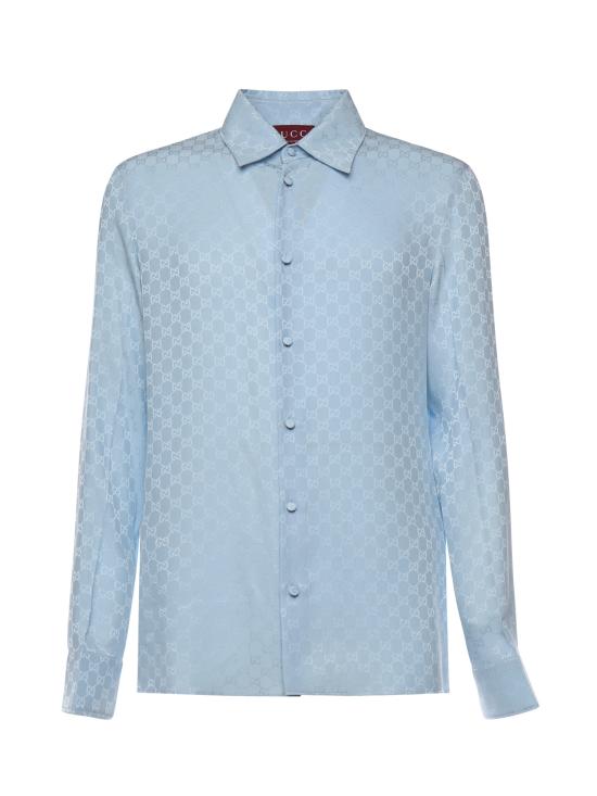 25FW 구찌 긴팔 셔츠 847034 ZATF94977 Blue