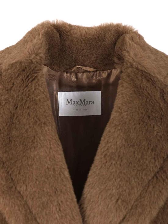 26FW 막스마라 테디 알파카 울 더블브레스트 베스트 25212762536005 Brown - MAX MARA