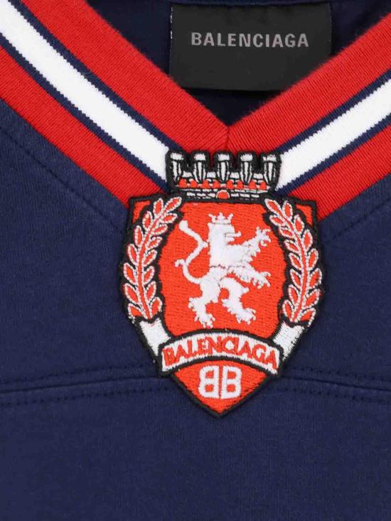 26SS 발렌시아가 반팔 티셔츠 857086TTVQ64030 Dark Blue - BALENCIAGA
