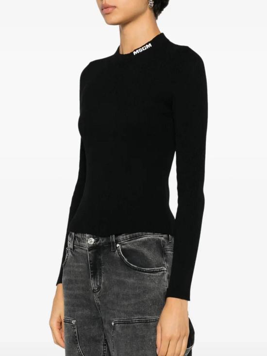 25FW 엠에스지엠 긴팔 티셔츠 3941MDM21725778499 Black - MSGM