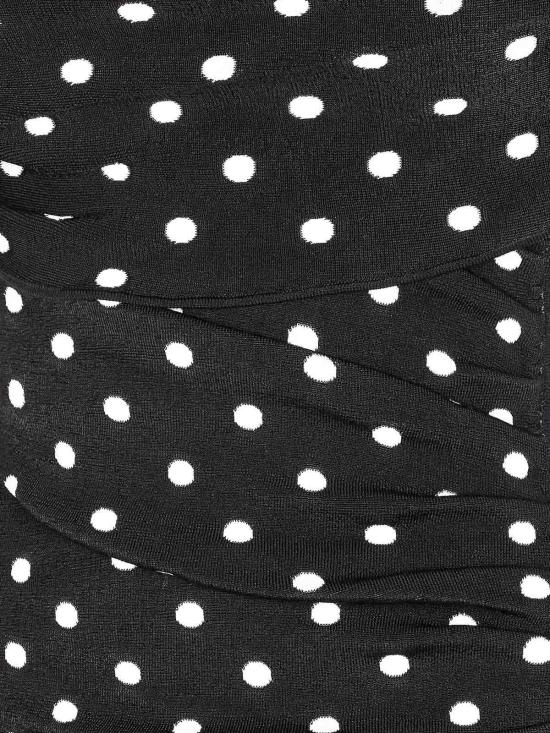 27SS 셀프 포트레이트 미디 스커트 108SABLACKWHITE Black - SELF PORTRAIT