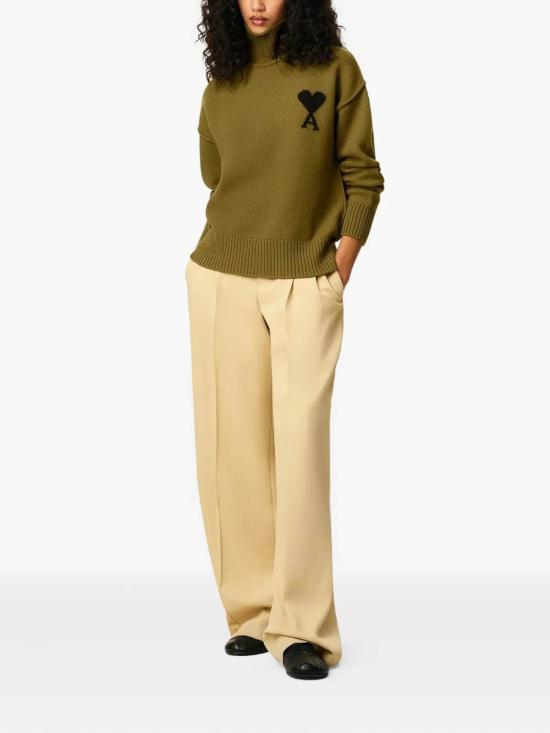  아미 스웨터 UKS8390182988 Dark Green - AMI