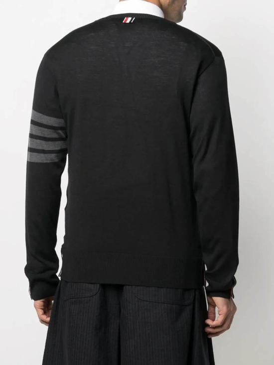 25FW 톰브라운 스웨터 MKA002B00014001 Black - THOM BROWNE