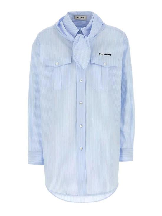 25FW 미우미우 셔츠 MK1918SOOO173YF0012 Light Blue