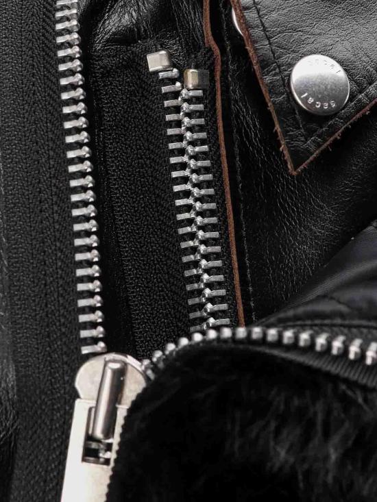 25FW 사카이 가죽 자켓 2508237001 Black - SACAI