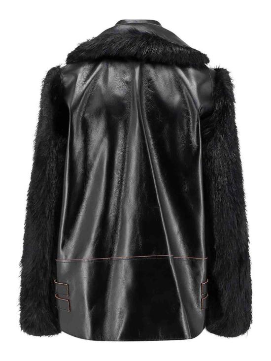 25FW 사카이 가죽 자켓 2508237001 Black - SACAI