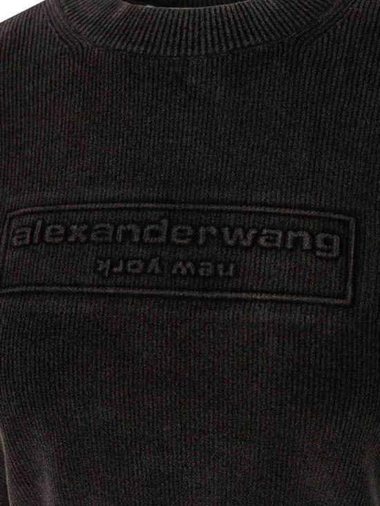 25FW 알렉산더 왕 반팔 티셔츠 1KC3251030011 Black - ALEXANDER WANG