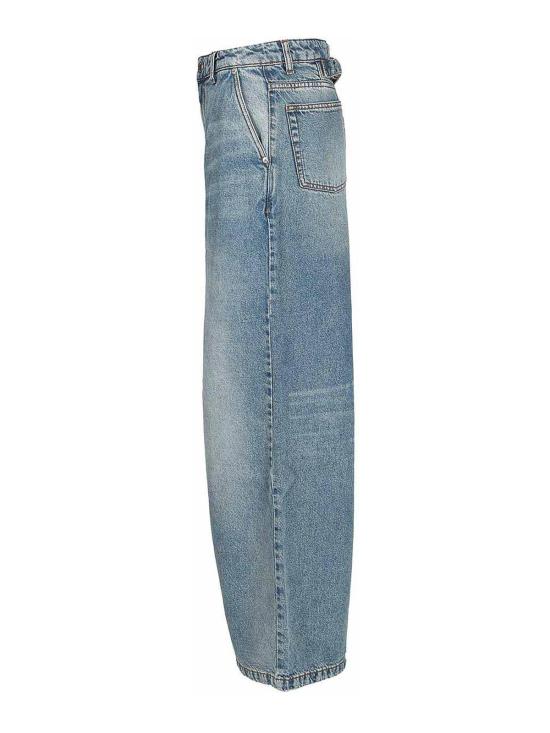 25FW 아미 스트레이트 팬츠 H25FTR819DE0046480H25 Blue - AMI