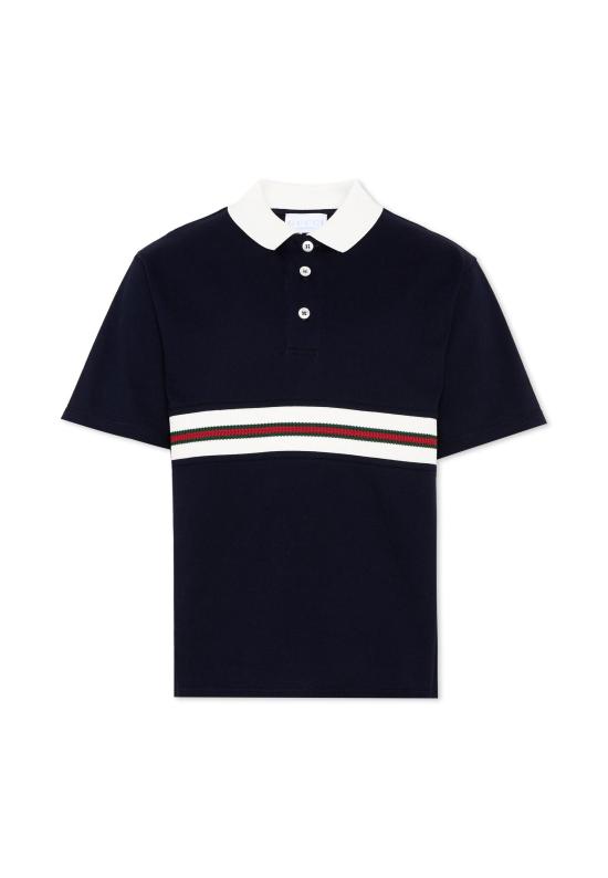 26SS [키즈] 구찌 폴로 셔츠 849659 XJHNR 4780 BLUE