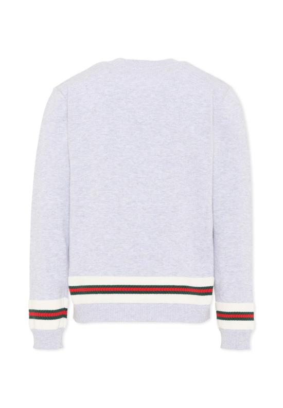 26SS [키즈] 구찌 트레이닝 상의 851146 XKFDC 1070 GREY - GUCCI