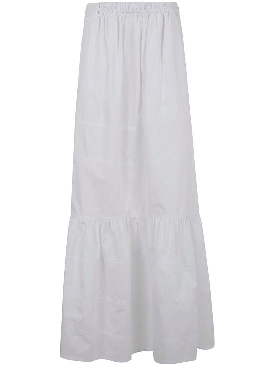 26SS 만투 미디 스커트 AG2005 G08 100 WHITE