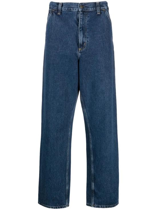 26SS 칼하트 WIP 스미스 데님 싱글 니 팬츠 I032024 L32 0106 0106 BLUE STONE WASHED