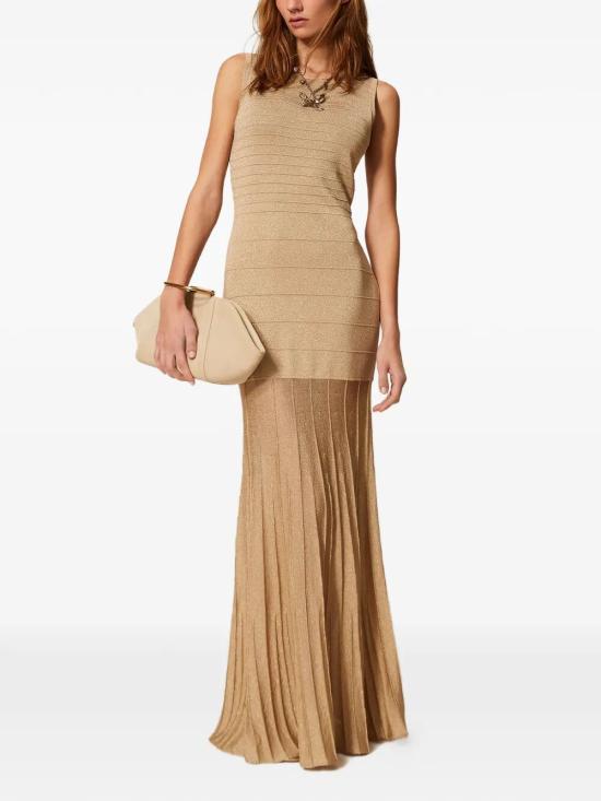 26SS 트윈셋 롱 원피스 261TP3123 13372 DELICATE SAND LUREX - TWINSET