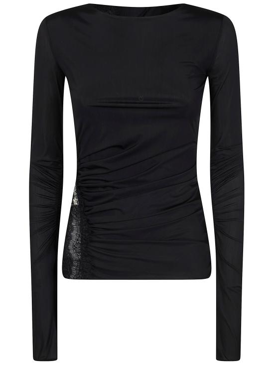26SS 블루마린 긴팔 티셔츠 P622C435A N0990 BLACK