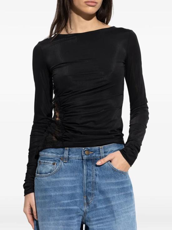 26SS 블루마린 긴팔 티셔츠 P622C435A N0990 BLACK - BLUMARINE