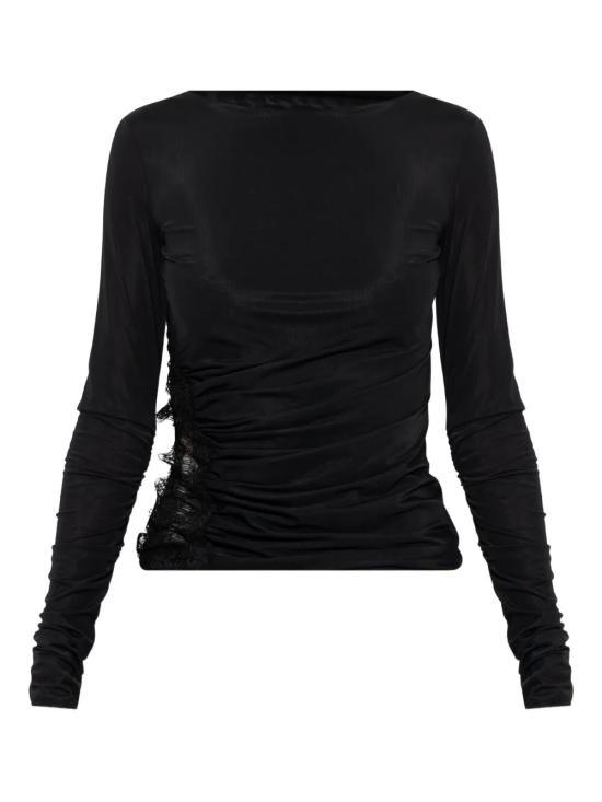 26SS 블루마린 긴팔 티셔츠 P622C435A N0990 BLACK - BLUMARINE