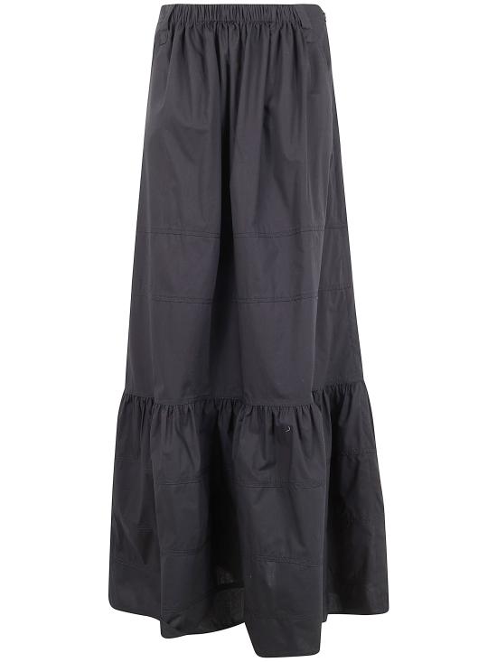 26SS 만투 미디 스커트 AG2005 G08 999 BLACK