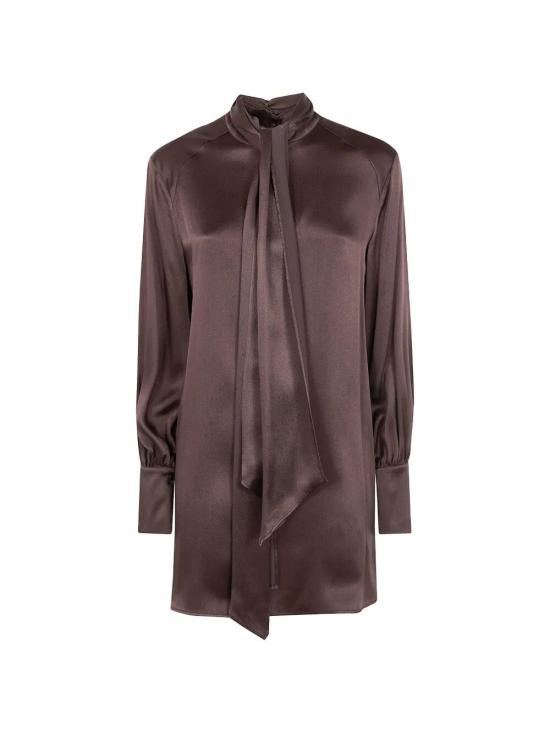 26SS 세미쿠튀르 숏 원피스 Y6SM23 DARK BROWN - SEMI-COUTURE