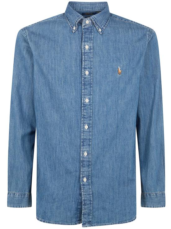 26SS 폴로 랄프로렌 포니로고 자수 데님 셔츠 710 792 043 001 098 DENIM