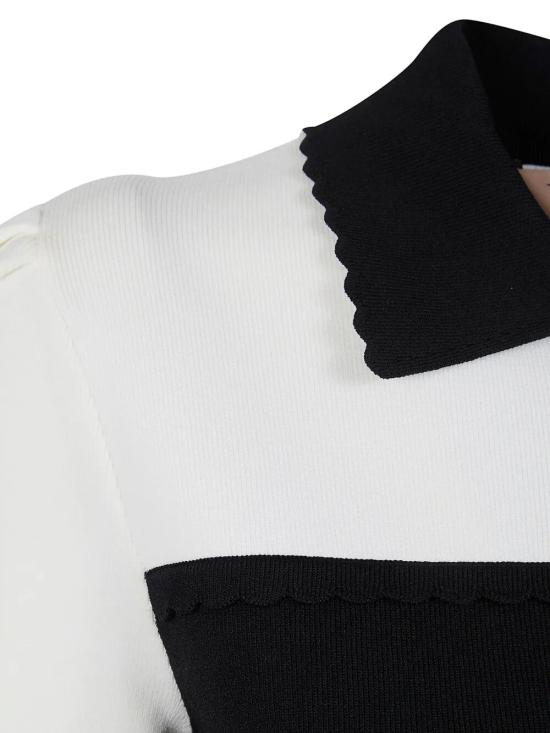 26SS 트윈셋 숏 원피스 261TP3376 12063 BICOLOR BLACK SNOW - TWINSET