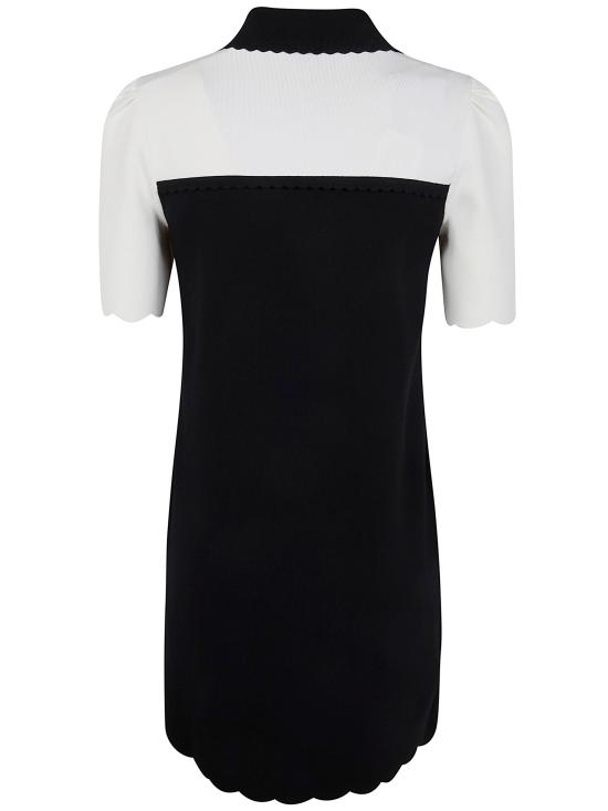 26SS 트윈셋 숏 원피스 261TP3376 12063 BICOLOR BLACK SNOW - TWINSET