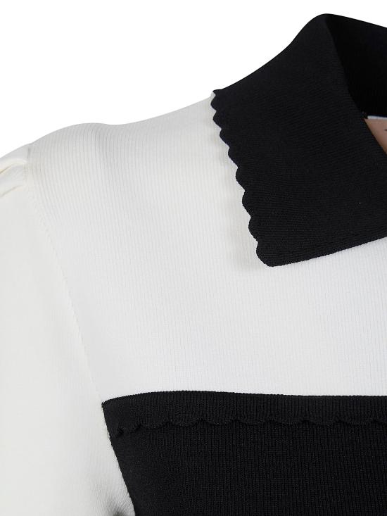 26SS 트윈셋 숏 원피스 261TP3376 12063 BICOLOR BLACK SNOW - TWINSET