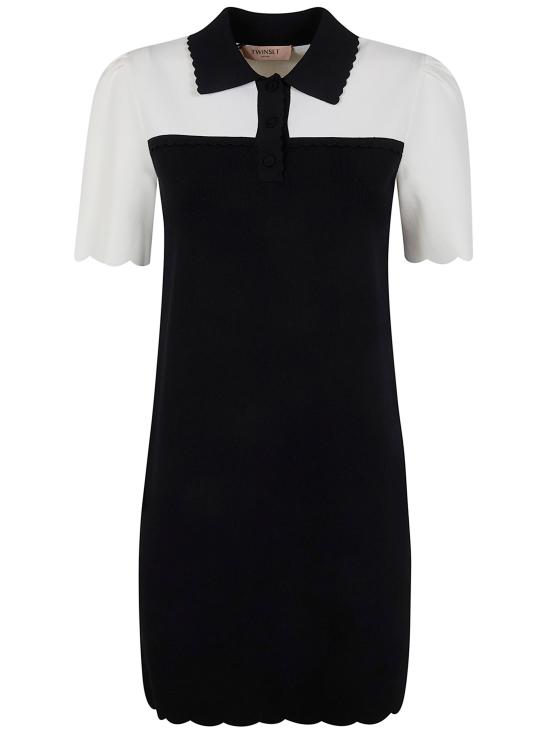 26SS 트윈셋 숏 원피스 261TP3376 12063 BICOLOR BLACK SNOW