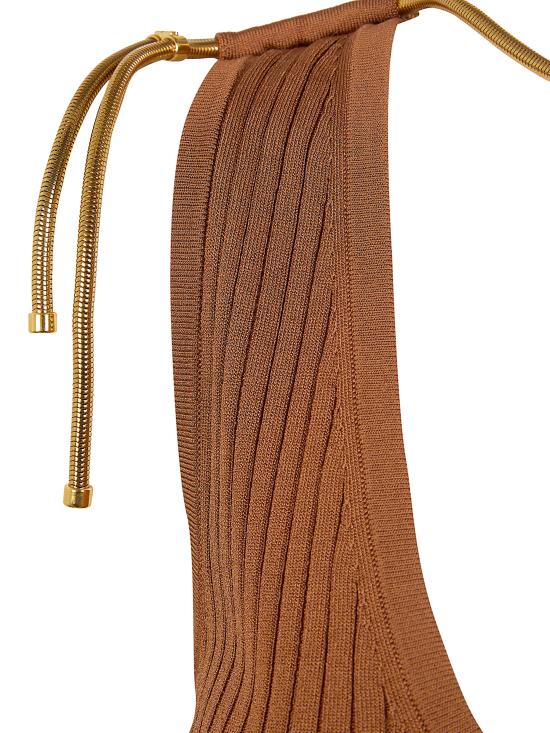 26SS 엘리자베타프랜치 미디 원피스 AM18S61E2 600 LEATHER - ELISABETTA FRANCHI