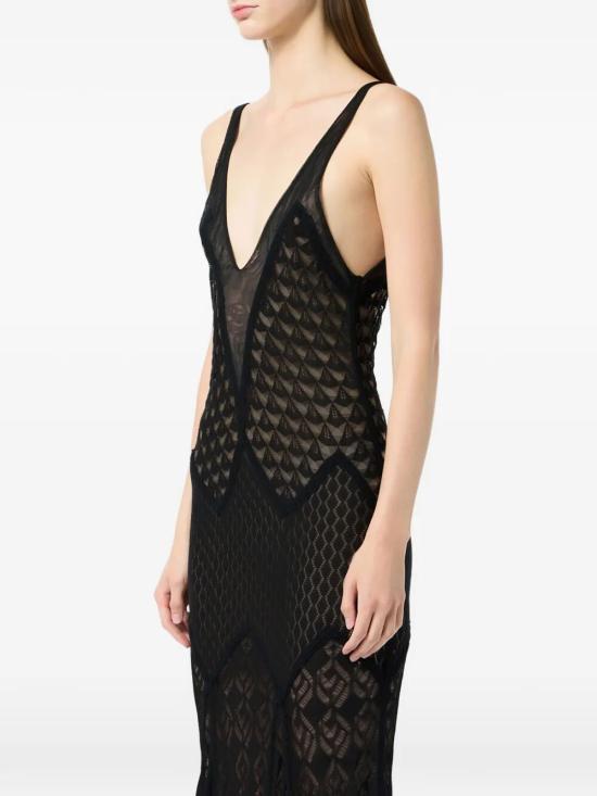 26SS 블루마린 롱 원피스 P622A742A N0990 BLACK - BLUMARINE