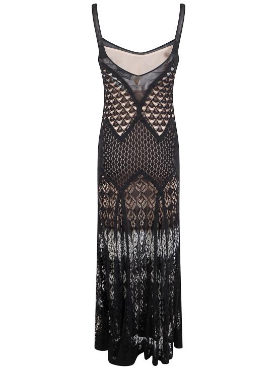 26SS 블루마린 롱 원피스 P622A742A N0990 BLACK - BLUMARINE