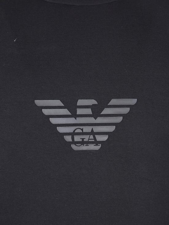 26SS 엠포리오 아르마니 긴팔 티셔츠 EM004541 AF10013 MC539 BLACK EAGLE LOGO - EMPORIO ARMANI