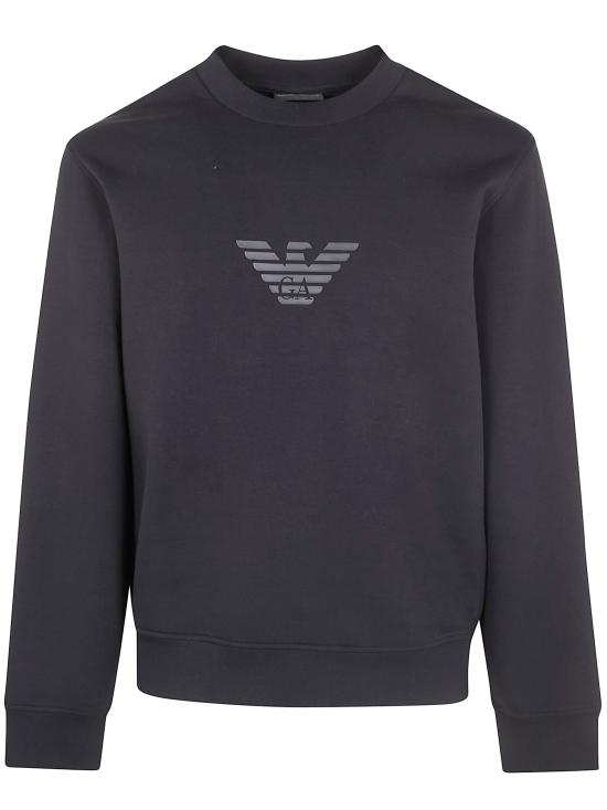 26SS 엠포리오 아르마니 긴팔 티셔츠 EM004541 AF10013 MC539 BLACK EAGLE LOGO